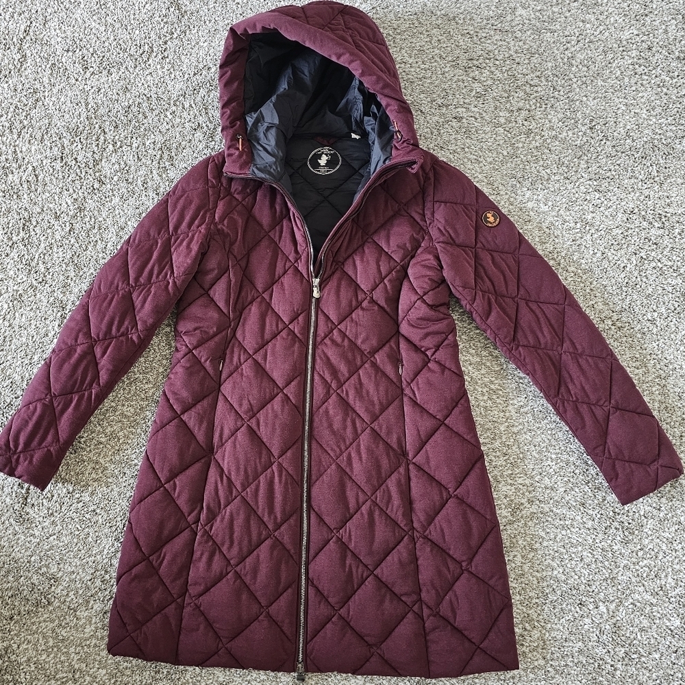 Save the Duck Hooded Stretch Parka sz 2